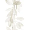 White Glitter Leaf Christmas Garland Christmas Garlands|