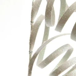 White Glitter Spiral Ribbon Christmas Pick Christmas Tree Picks|