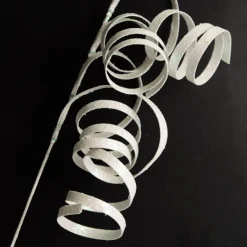 White Glitter Spiral Ribbon Christmas Pick Christmas Tree Picks|