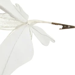 White Mesh Double Wing Butterfly Clip Butterflies And Birds|