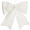 White Padded Velvet Bow Christmas Bells And Bows|