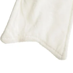 White Padded Velvet Bow Christmas Bells And Bows|