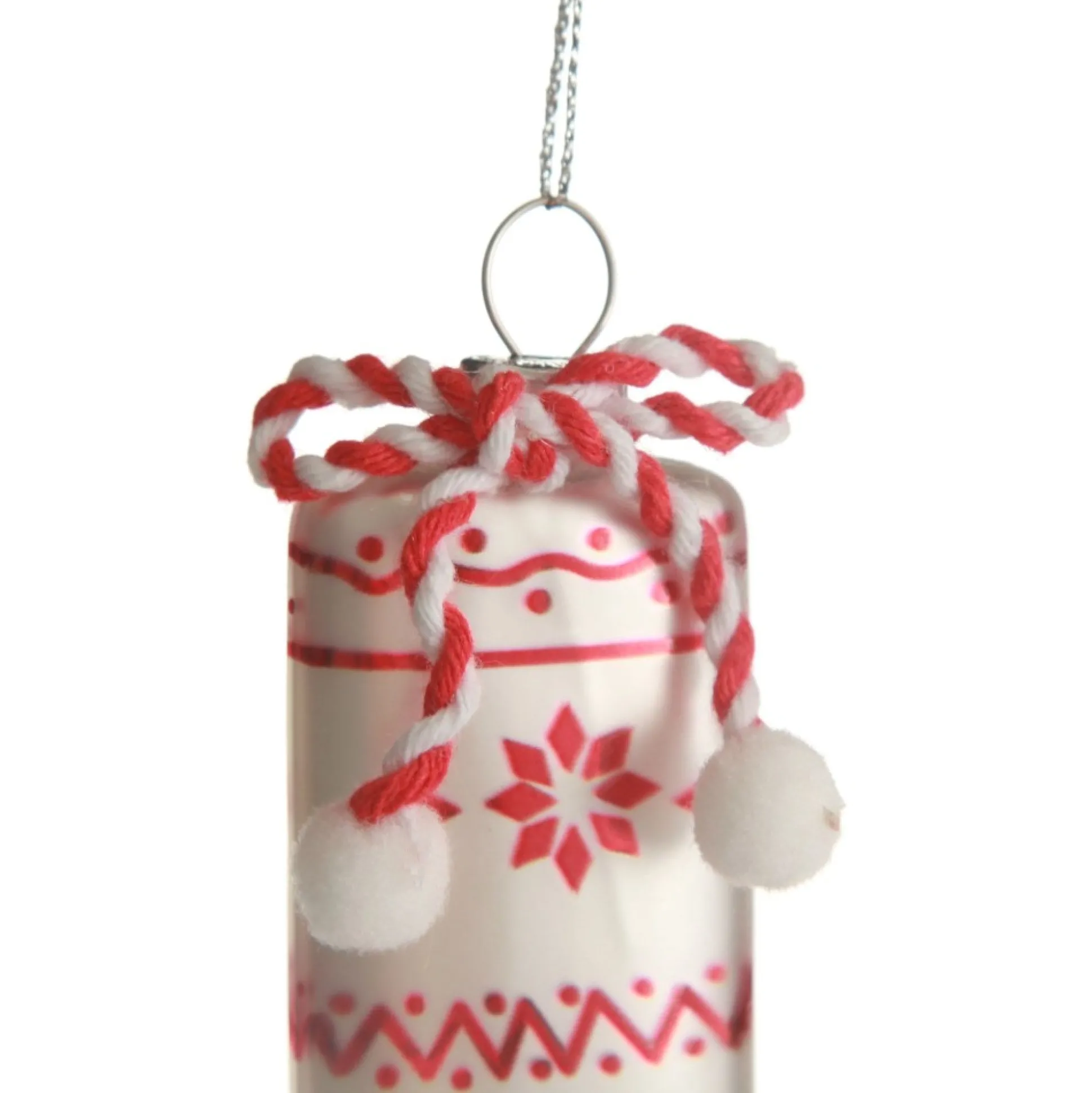 White Patterned Stocking Christmas Decoration Christmas Tree Decorations|
