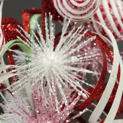 White Starburst Sparkle Pick Christmas Tree Picks|