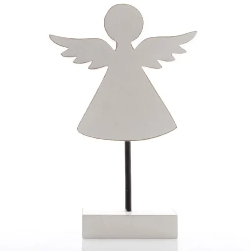 White Wooden Angel Ornament Christmas Ornaments|