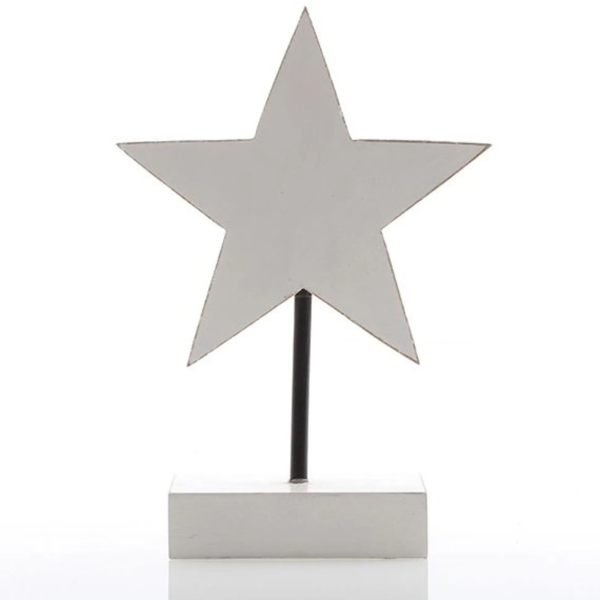 White Wooden Star Ornament Christmas Ornaments|