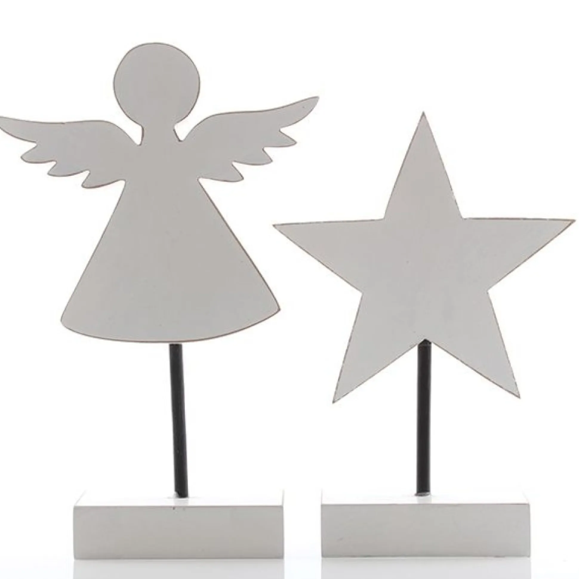 White Wooden Star Ornament Christmas Ornaments|