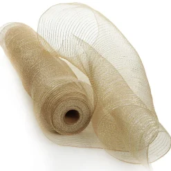 Wide Burlap Metallic Decomesh Roll Diy Wreaths|