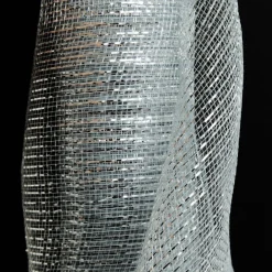 Wide Metallic Silver Decomesh Roll Diy Wreaths|