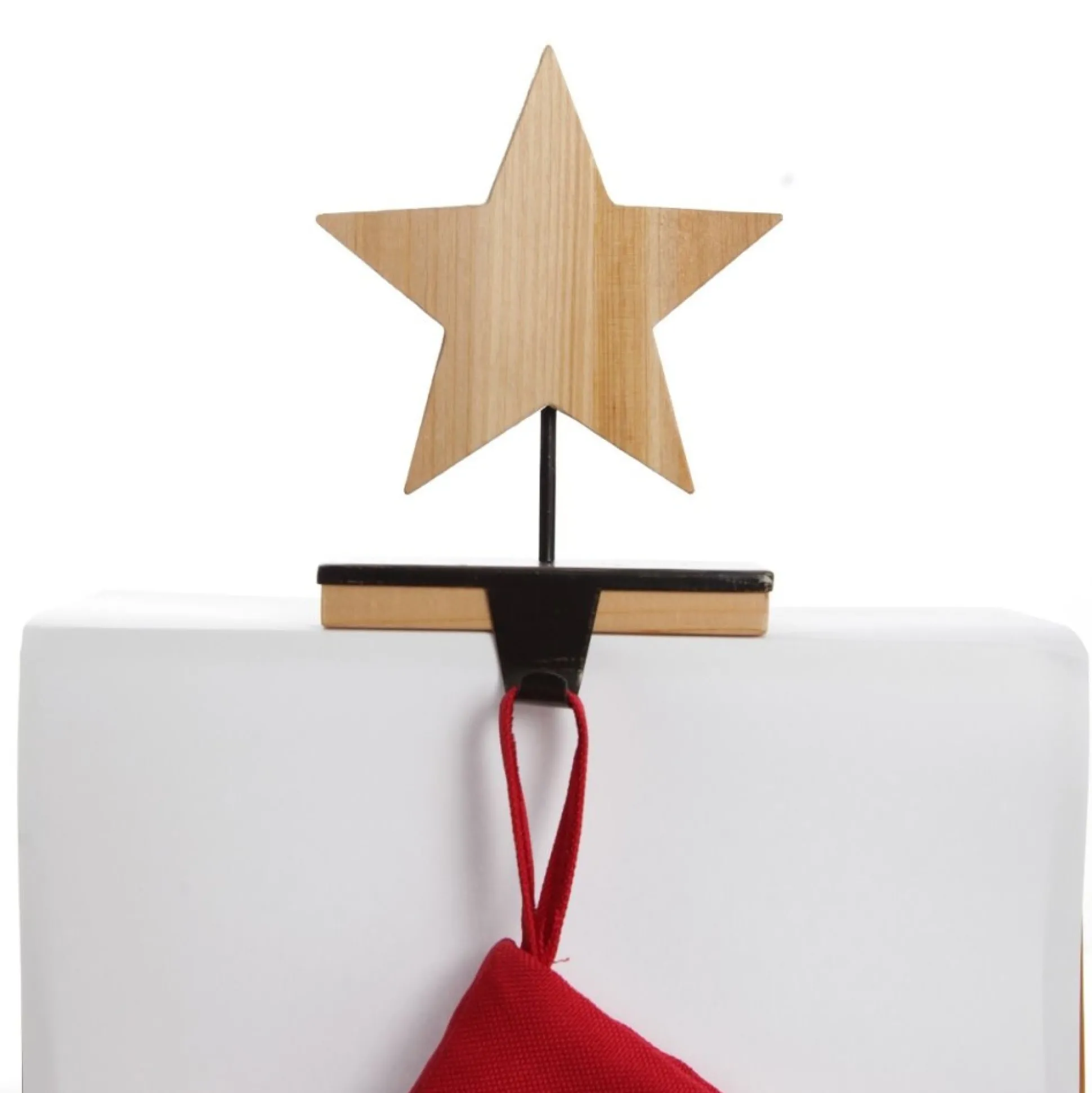 Wood Star Christmas Stocking Hanger Stocking Hangers|