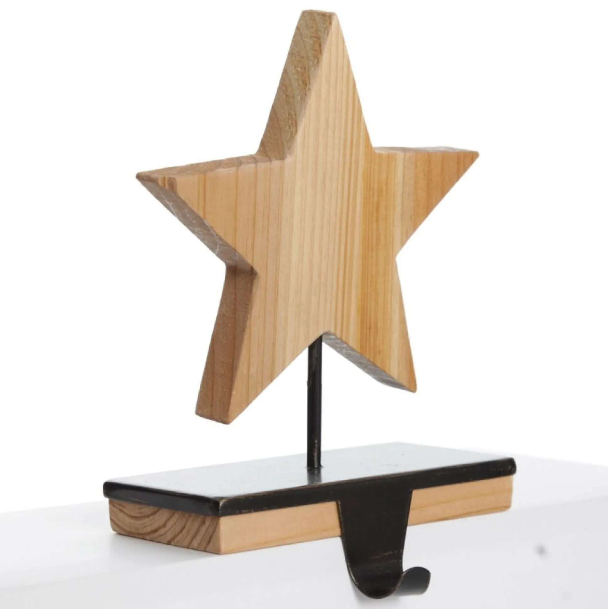 Wood Star Christmas Stocking Hanger Stocking Hangers|