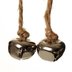 Wood White Owl with Closed Eyes Tree Decorations with Fur & Bells Christmas Tree Decorations|