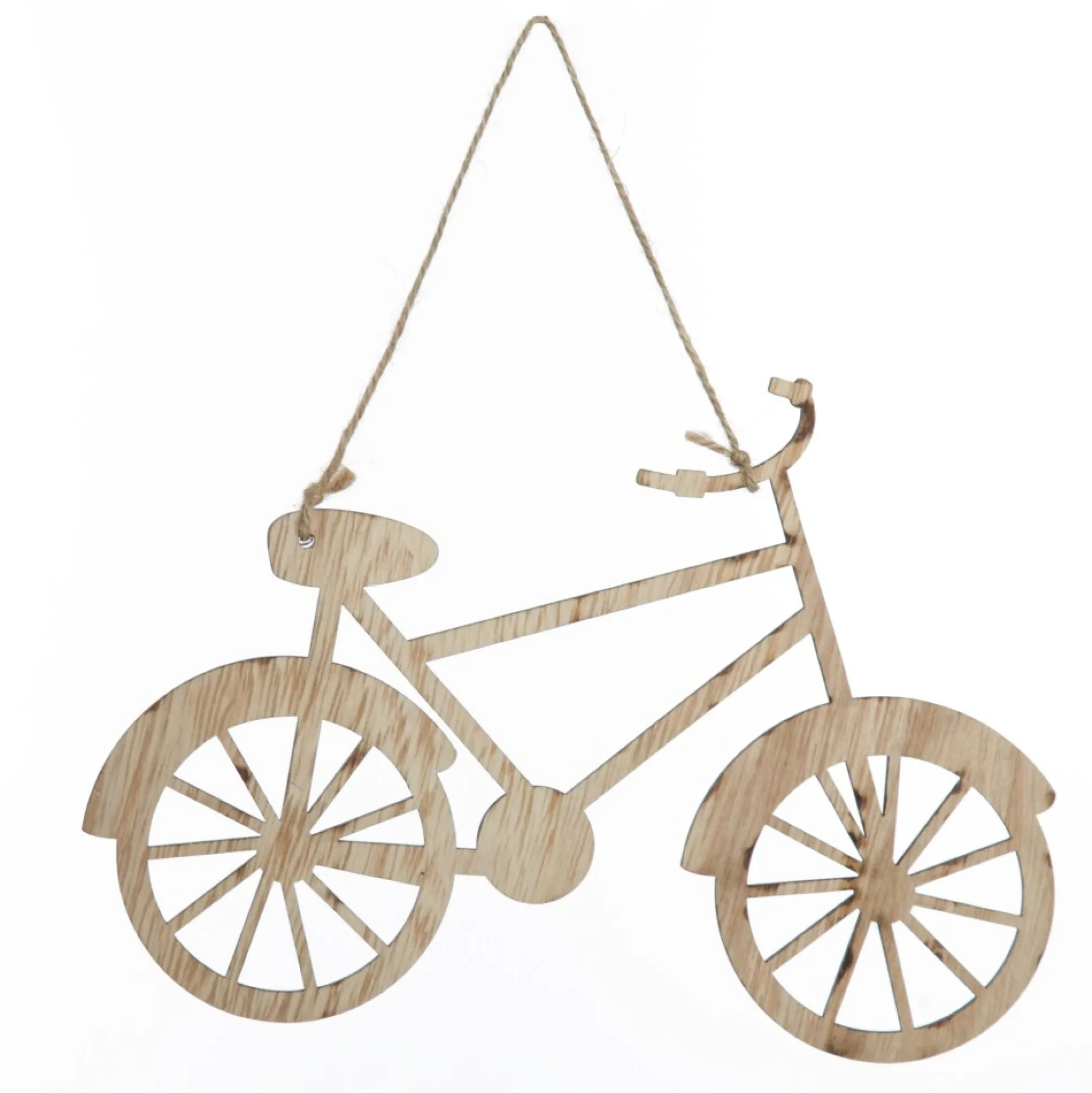 Wooden Bike Christmas Decoration - Set of 2 Christmas Tree Decorations|