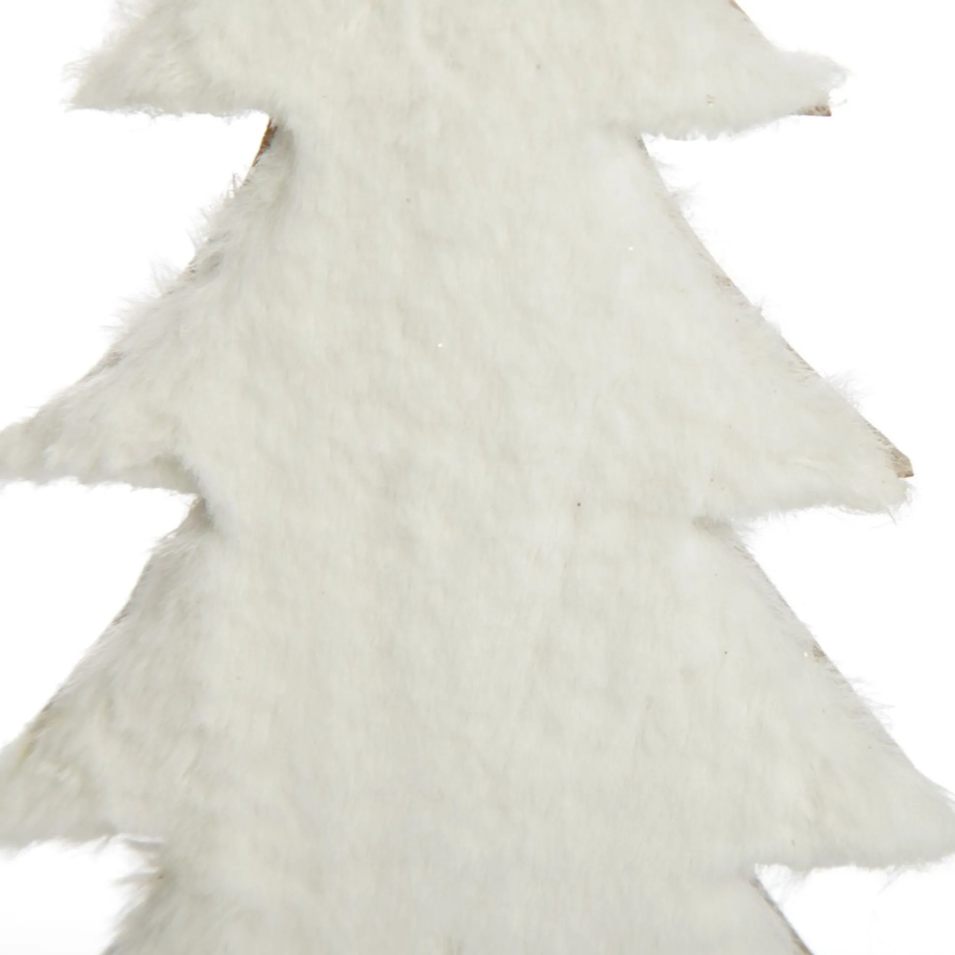 Wooden Christmas Tree with Fur and Star Ornament Table Top Christmas Trees|
