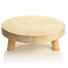 Wooden Footed Round Wooden Table Centrepiece Christmas Table Decor|